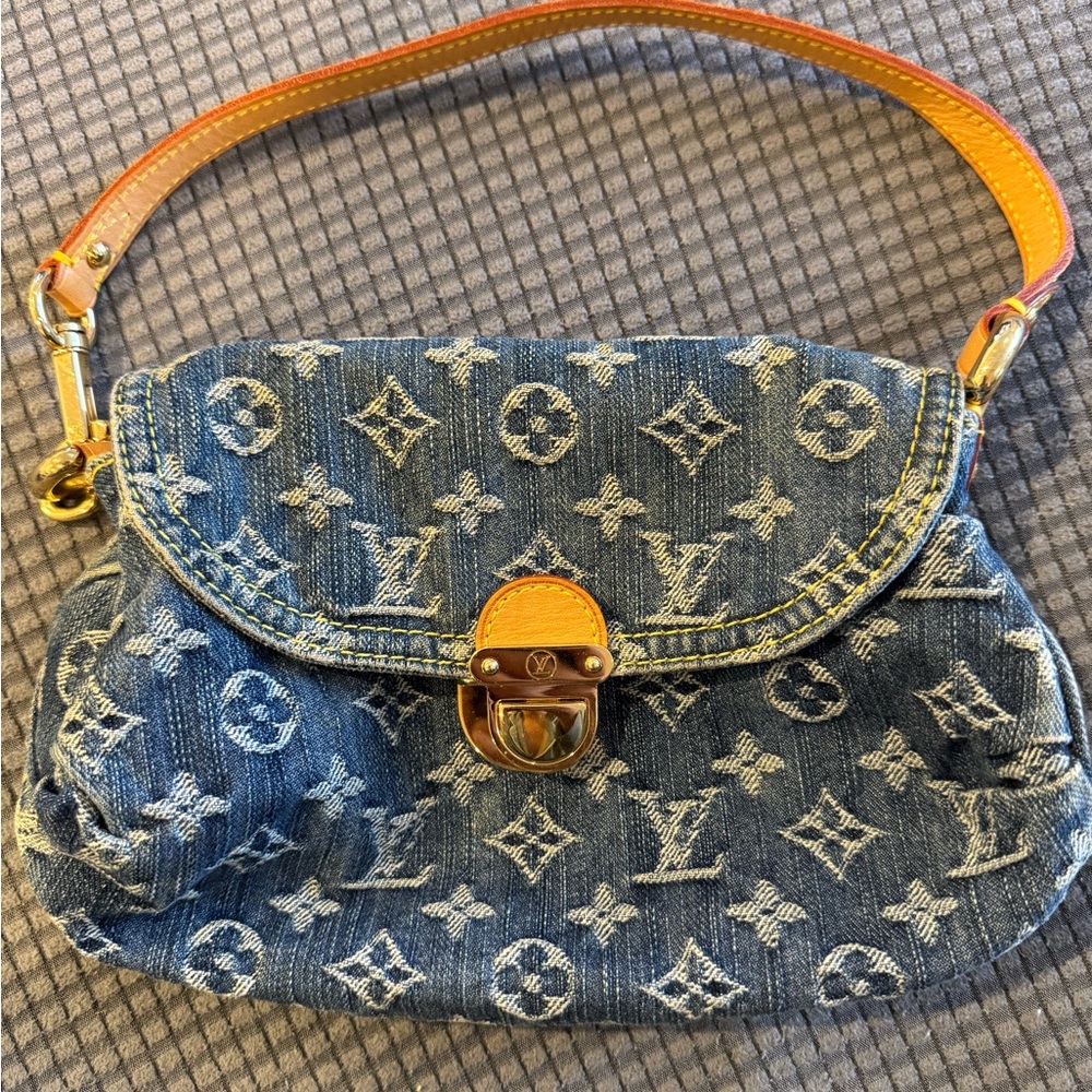 Louis Vuitton Denim Pleaty Bag